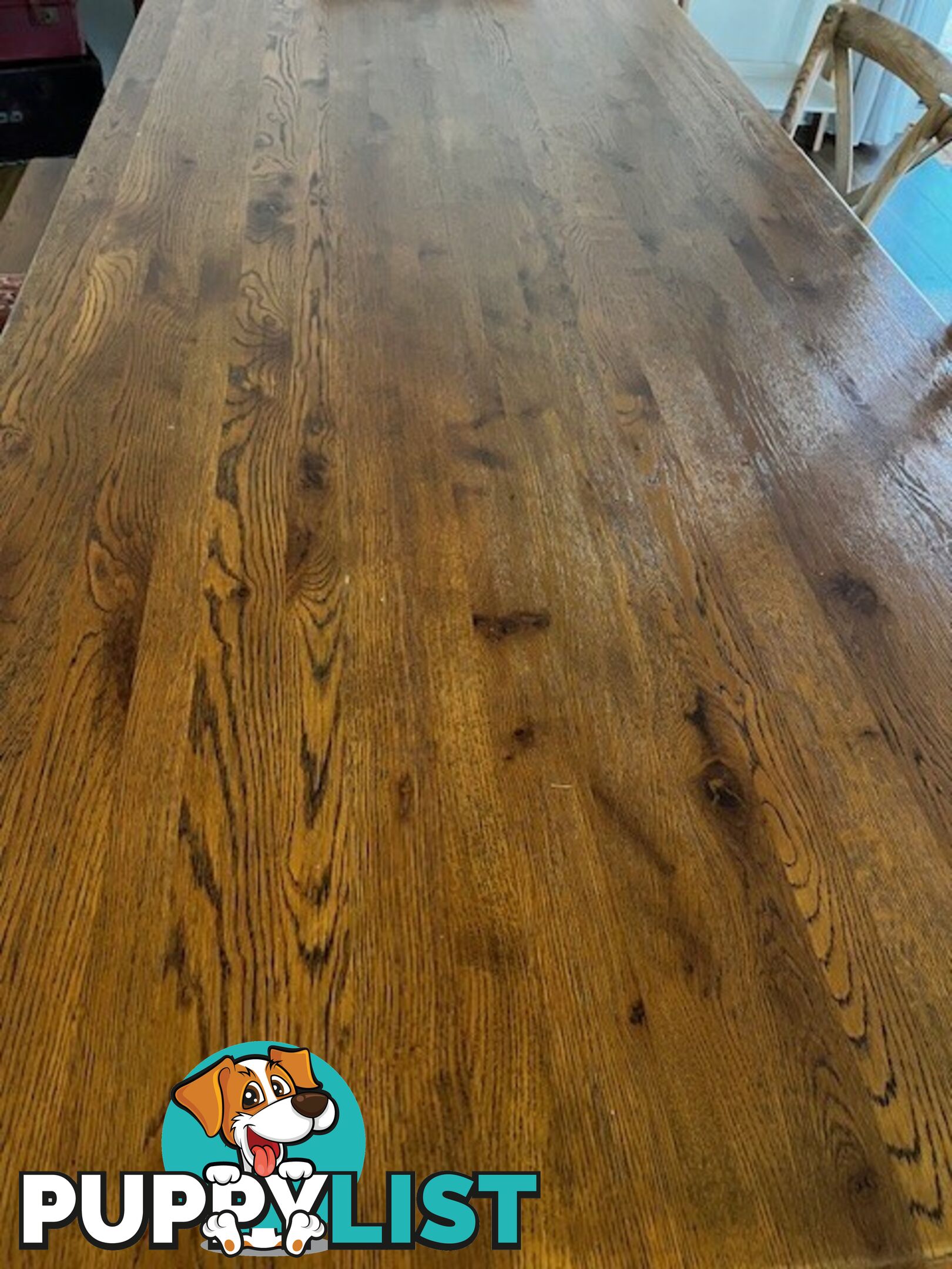 Solid Oak Dinning Set and Hand Crafted in NZ Hall Entrance Mirror
