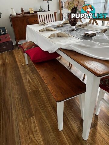 Solid Oak Dinning Set and Hand Crafted in NZ Hall Entrance Mirror