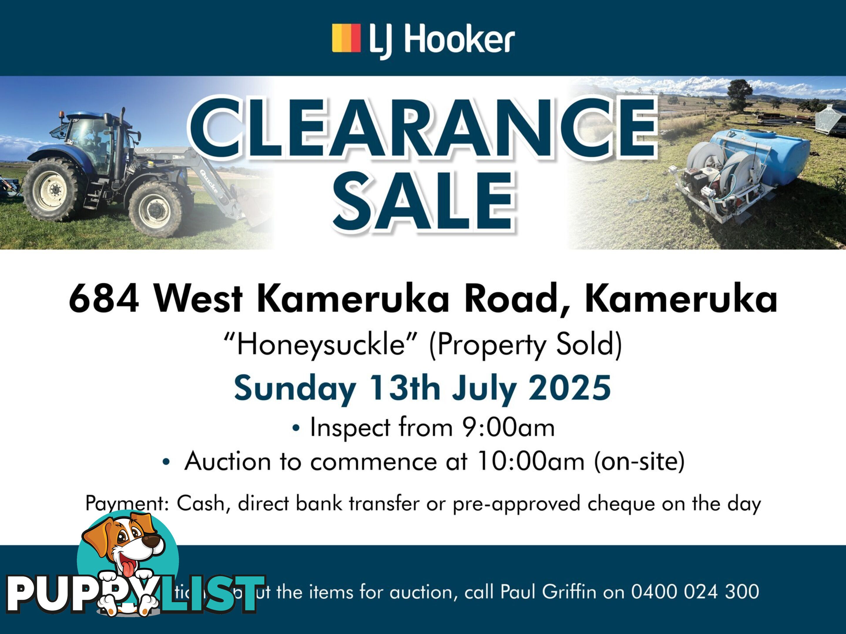 684/West Kamer FARM CLEARANCE SALE KAMERUKA NSW 2550
