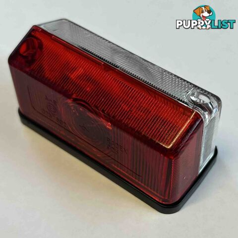 RADEX 925 RED & WHITE SIDE MARKER LIGHT (SINGLE)