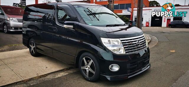 2007 NISSAN ELGRAND HIGHWAY STAR BLACK LEATHER EDITION  COMMERCIAL