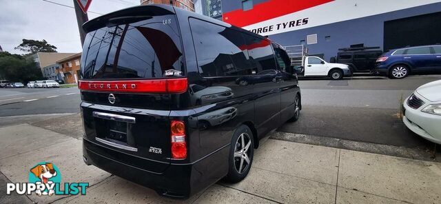 2007 NISSAN ELGRAND HIGHWAY STAR BLACK LEATHER EDITION  COMMERCIAL