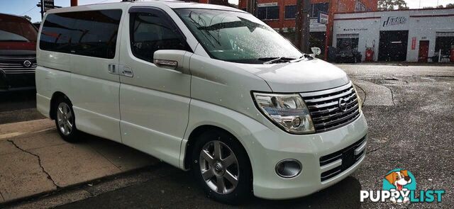 2007 NISSAN ELGRAND HIGHWAY STAR BLACK LEATHER EDITION  COMMERCIAL
