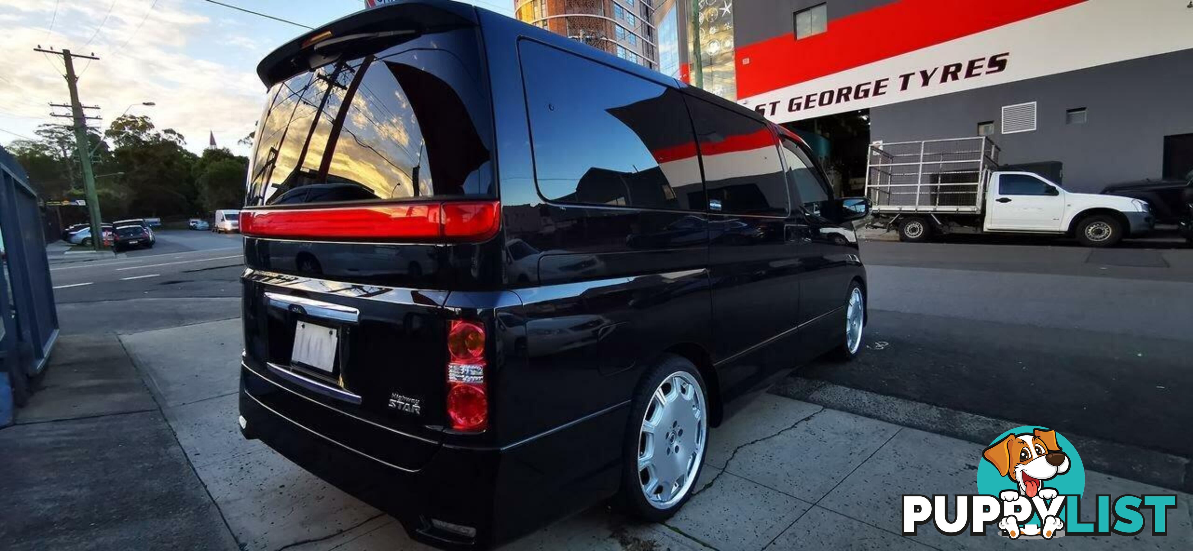 2007 NISSAN ELGRAND HIGHWAY STAR BLACK LEATHER EDITION  COMMERCIAL