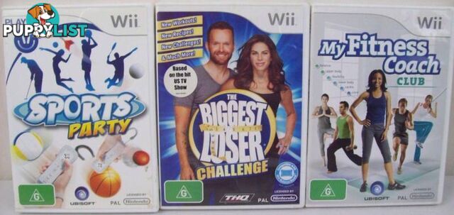 Nintendo Wii The Biggest Loser + My Fitness Coach + Wii Sports