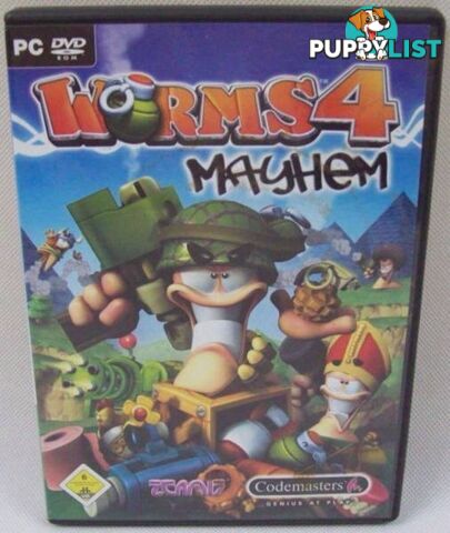 Complete Worms 4 Mayhem PC DVD Game Windows XP - 1 Disc + Manual