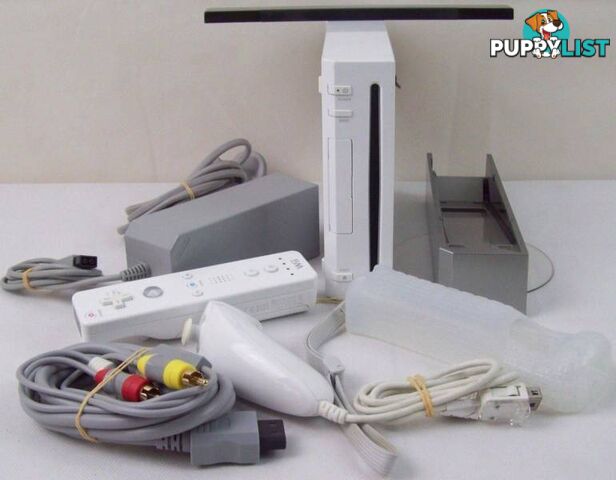 Nintendo Wii Console with Controller Nunchuck IR Bar Stand Wrist