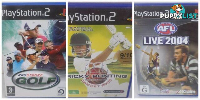 PS2 Games Bundle - Ricky Ponting International Cricket- ProStroke