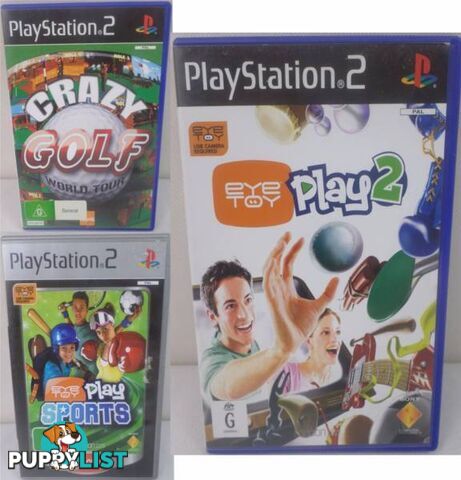 Playstation 2 Crazy Golf World Tour, EyeToyPlay, Play 2 Eye Toy