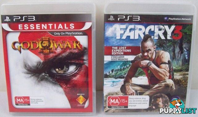 Playstation 3 PS3 Games Bundle FarCry Far Cry 3 plus God Of War 3