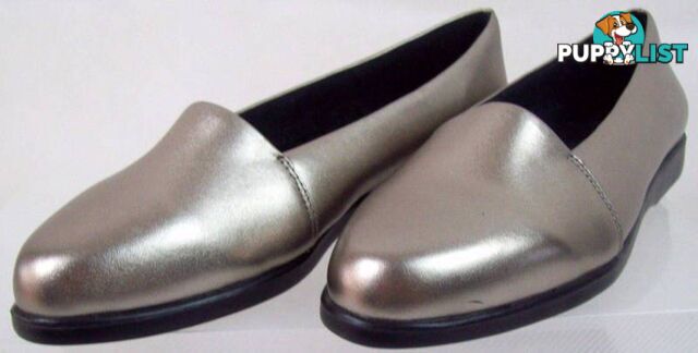 Women Diana Ferrari Supersoft Flats Shoes Anti-Shock Pewter Size6