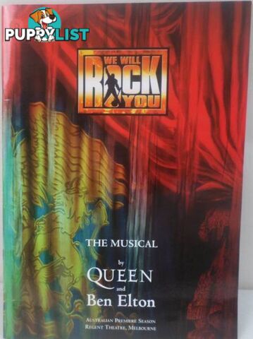 Queen - We Will Rock You - 2003 Australian Tour Orig Memorabilia