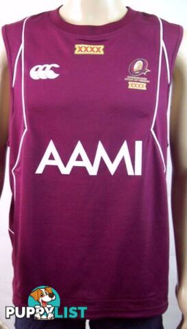 Mens Queensland State Of Origin Rugby Sleeveless T-Shirt Jersey L