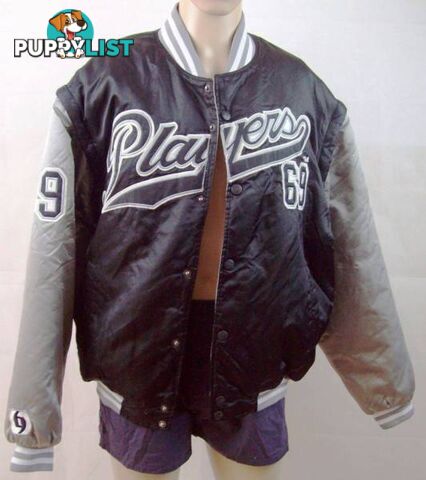 Players 69 Mens Varsity Padded Bomber Jacket w/ Removable Sleeves