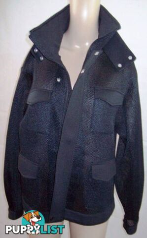 Womens Cameo Black Motorcycle Stylish Medium Mesh Stud Jacket