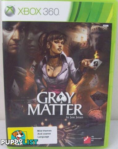 Xbox 360 Game - Gray Matter by Jane Jensen - Mystery Game PAL