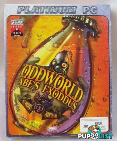 Original Oddworld Abe's Exoddus Windows PC Game Platinum Edition