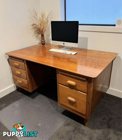 Hardwood desk