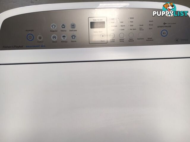 Nearly new 8.0kg Fisher&Paykel washing machine DELIVERY WARRANTY