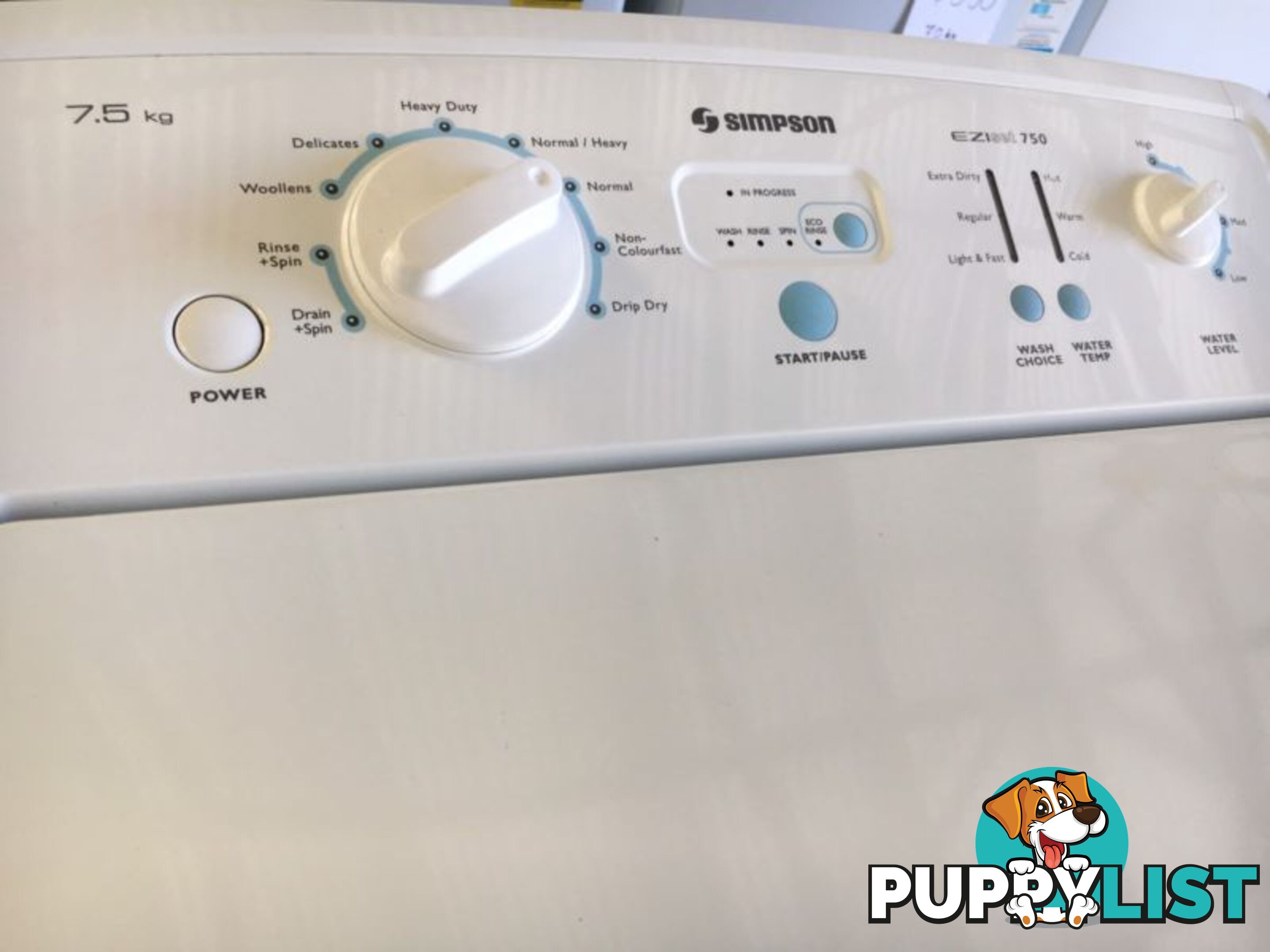 7.5kg Simpson washing machine DELIVERY WARRANTY