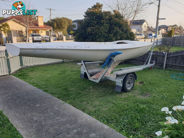 Flying Fifteen Sail Boat, (brand new Mast, Boom, Rudder & Sails)