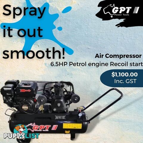 18CFM ; Air Compressor 7HP Petrol engine Recoil start