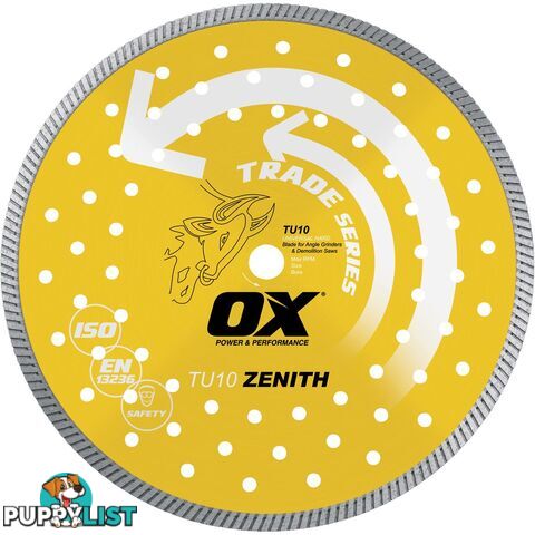 OX TRADE 5; TURBO DIAMOND BLADE ; UNIVERSAL/HARD