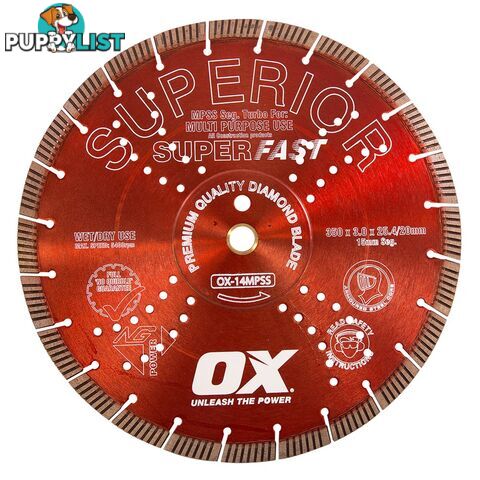 OX Professional 350MM/14; Superfast Turbo Diamond Blade