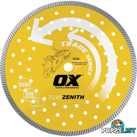 OX TRADE 4.5; TURBO DIAMOND BLADE ; UNIVERSAL/HARD