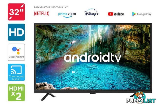 Used Kogan 32; LED Smart TV Android TV (Series 9, RH9220)