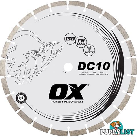 OX DC10 14; STANDARD SEG. GEN. PURPOSE DIAMOND BLADE