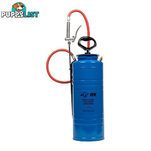 OX INDUSTRIAL CONCRETE SPRAYER | 13.2 LITRE STAINLESS STEEL TANK ; SPRAYS 30-35% SOLIDS