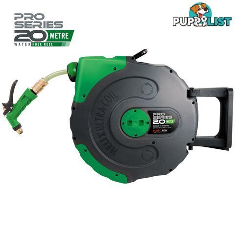 20m Pro Series Extreme Ultraflex Retractable Water Hose Reel