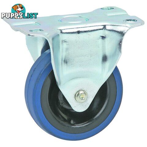 2; Light Duty Blue PVC Fixed Caster Wheels