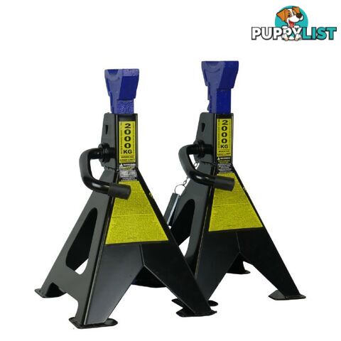 2000 KG RATCHET STYLE VECHICLE SUPPORT STANDS ; MIN HEIGHT: 296mm, MAX HEIGHT: 434.5mm