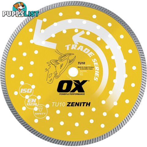 OX TRADE 9; TURBO DIAMOND BLADE ; UNIVERSAL/HARD