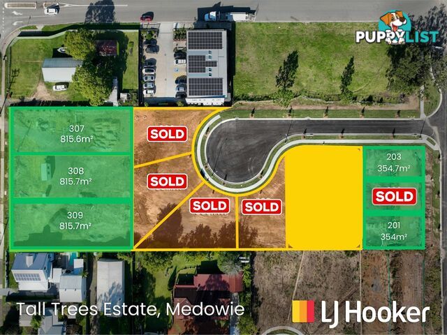 Lot 307-309 + 201 & 203/799 Medowie Road MEDOWIE NSW 2318