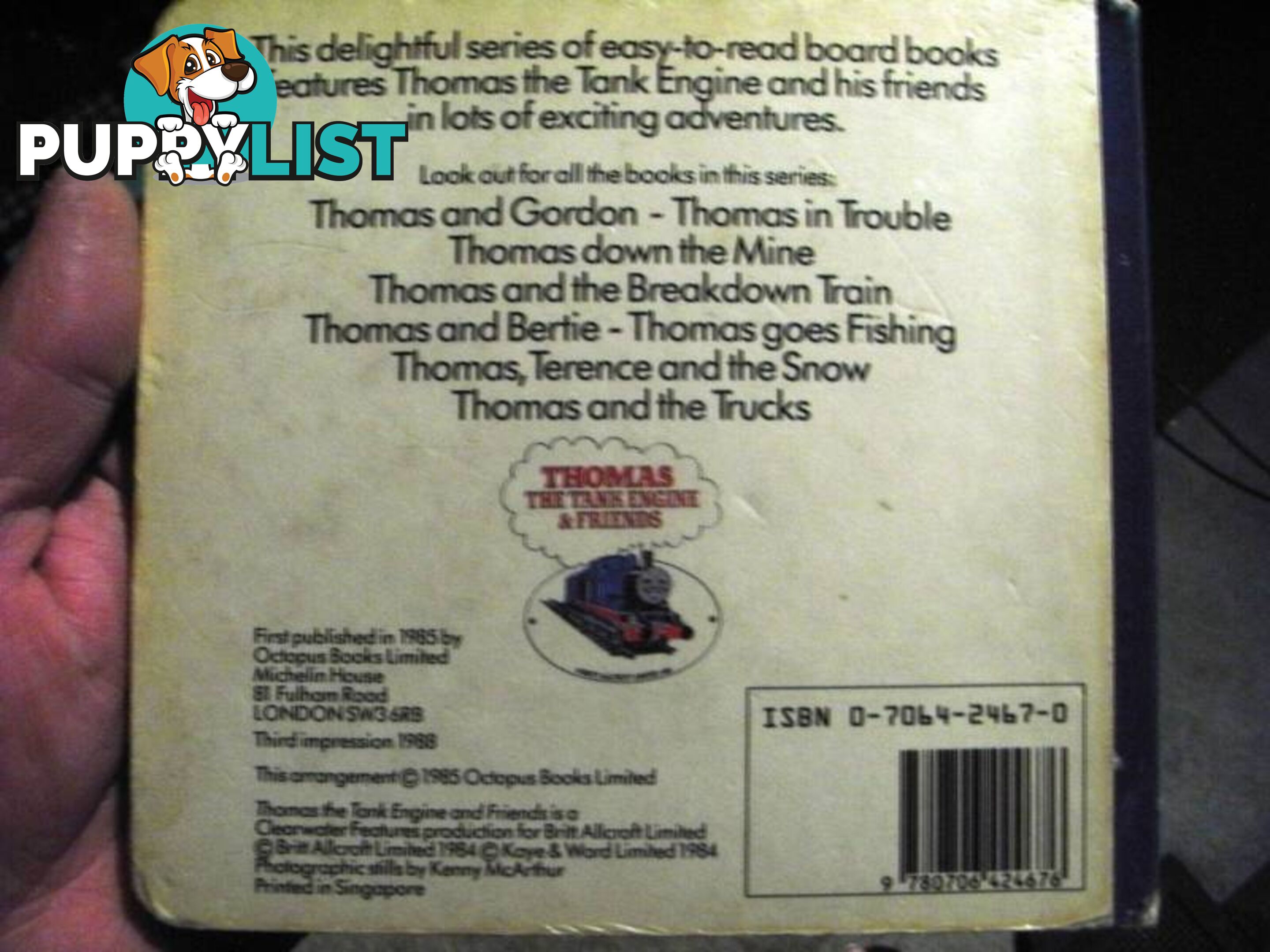 THOMAS TANK ENGINE BOOK pickup oakleigh 3166 or postage 2.99