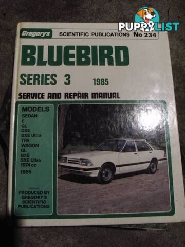 DATSUN NISSAN BLUEBIRD SERIES 3 - 1985 Repair Manual