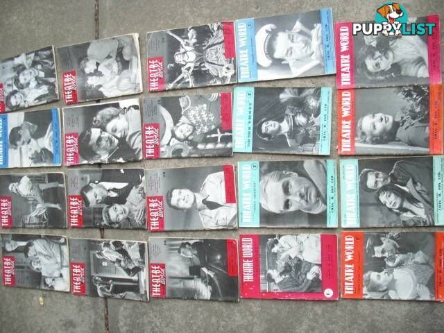 THEATRE WORLD******1950 1960 GOOD CONDITION 20 ISSUES