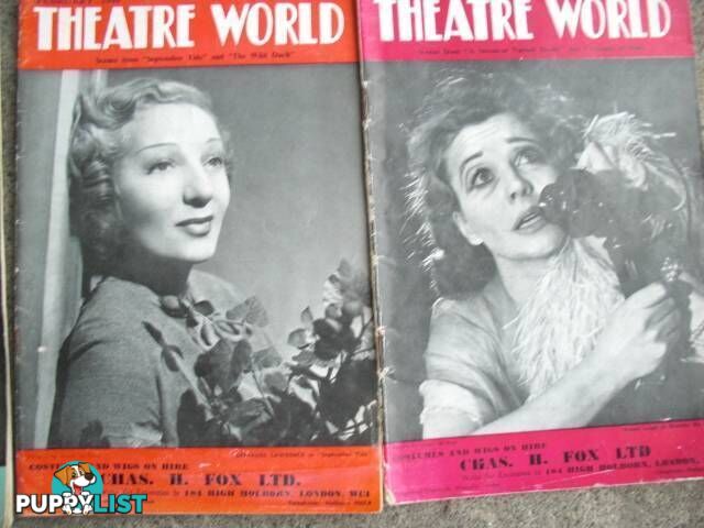 THEATRE WORLD******1950 1960 GOOD CONDITION 20 ISSUES