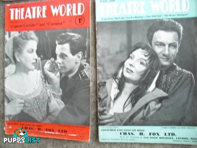 THEATRE WORLD******1950 1960 GOOD CONDITION 20 ISSUES