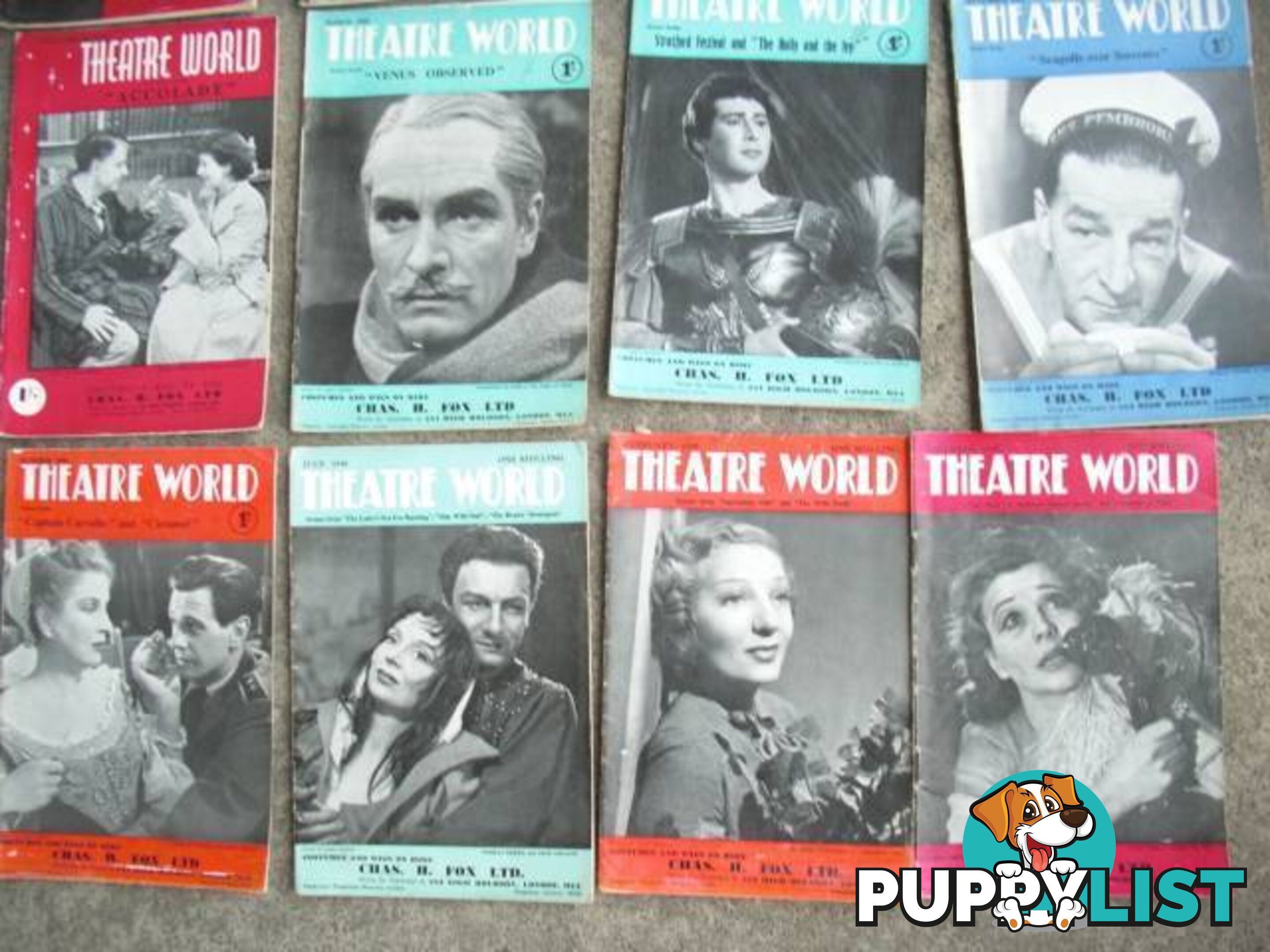 THEATRE WORLD******1950 1960 GOOD CONDITION 20 ISSUES