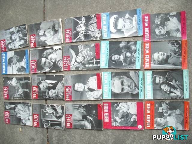 THEATRE WORLD******1950 1960 GOOD CONDITION 20 ISSUES