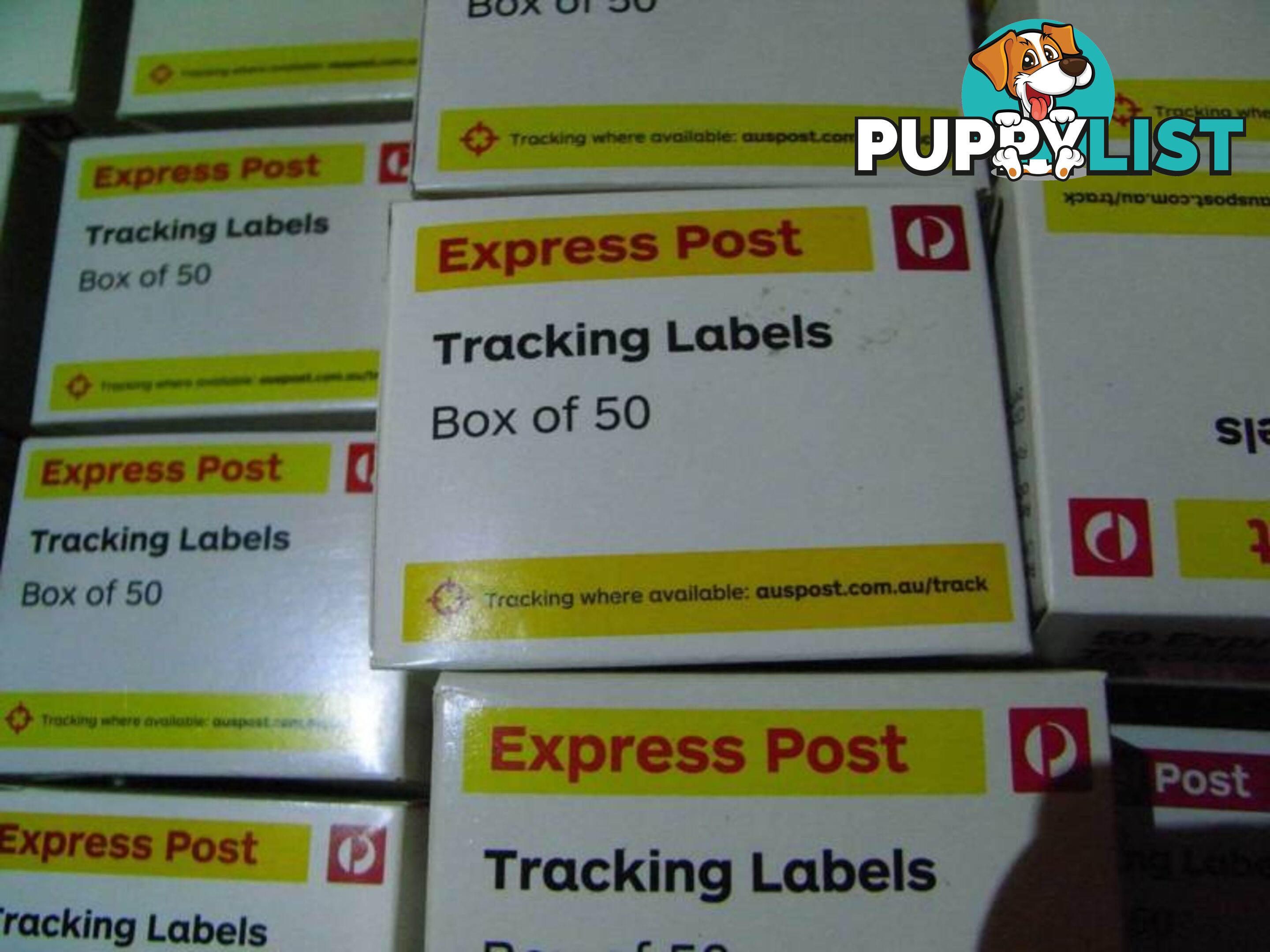 250 x AUSTRALIA POST EXPRESS TRACKING LABELS EBAY SALES POSTAGE