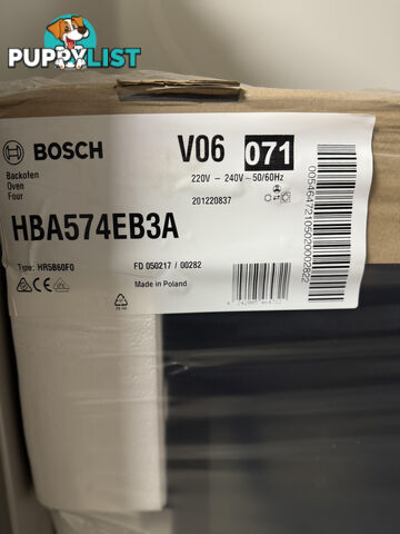Bosch 60cm Series 4 Pyrolytic Black Oven **50% OFF RRP** (HBA574EB3A)
