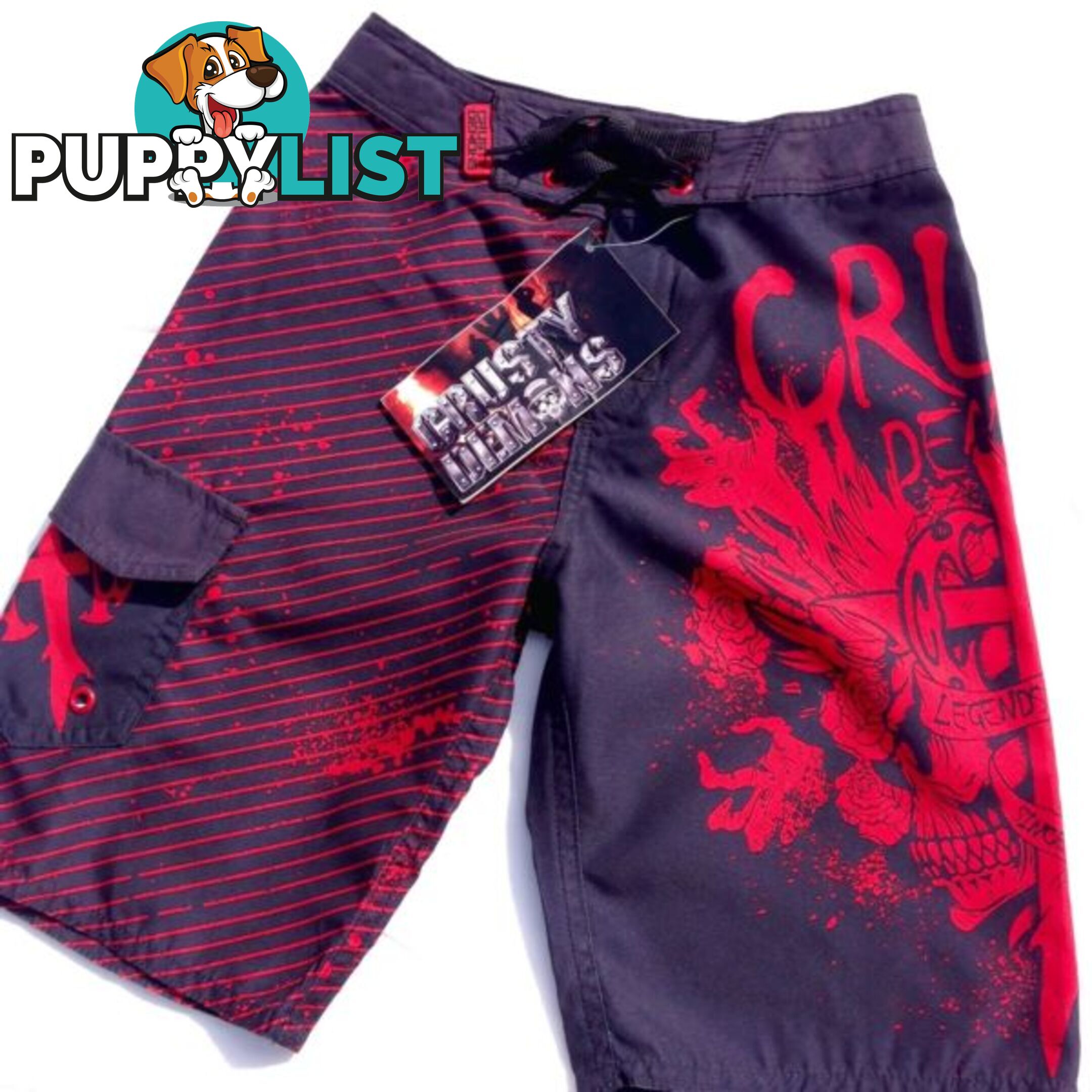 New " Crusty Demons " Boy's Board Shorts