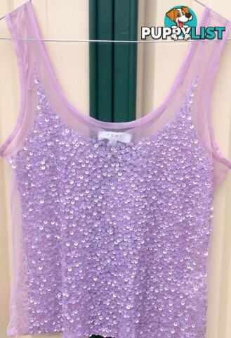 New " Temt " Gorgeous Lilac Top