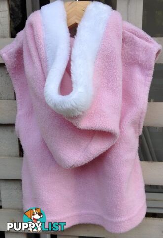 Infant's Pink Fleecy Hoodd Vest