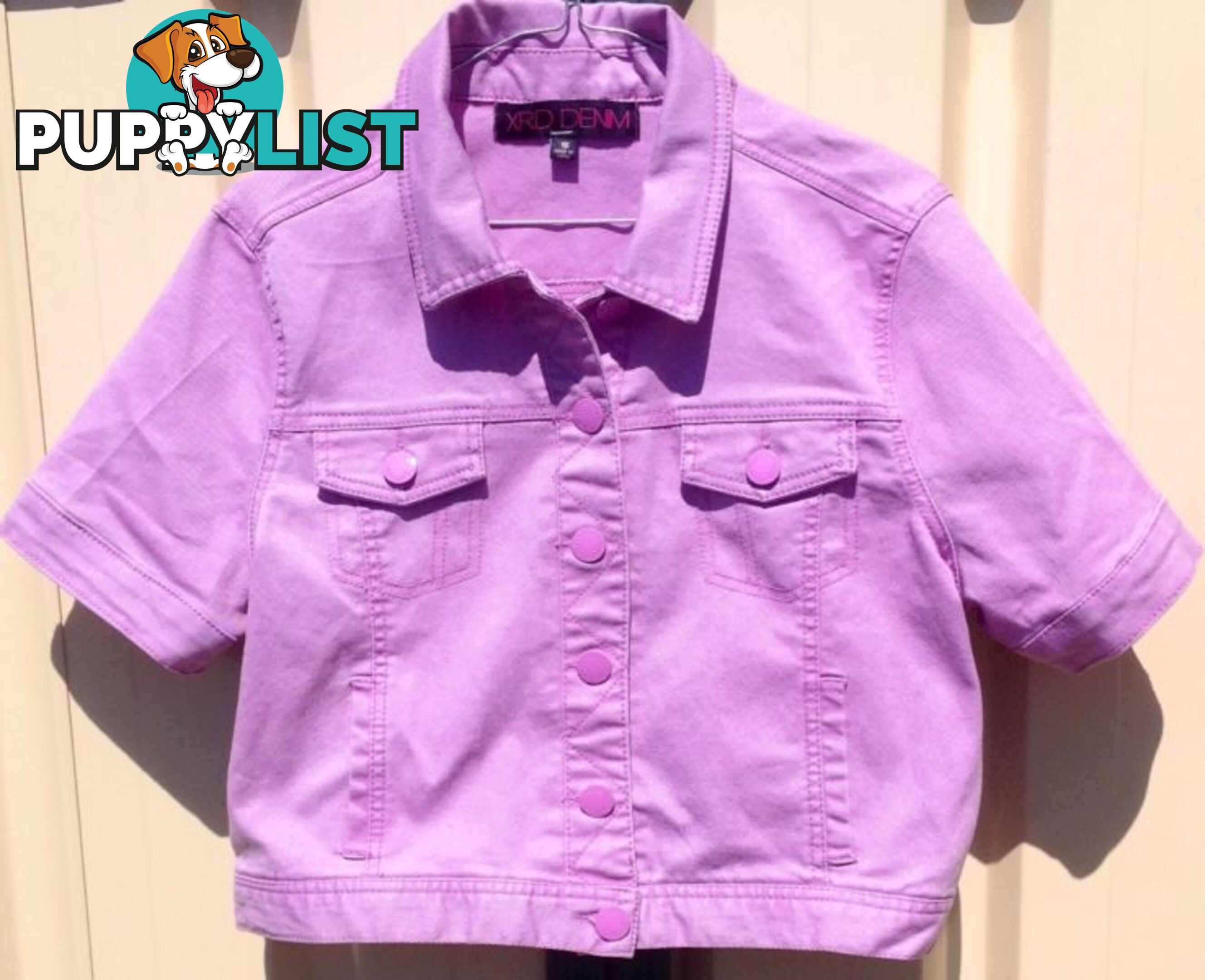 New Ladies Lilac Denim Jacket